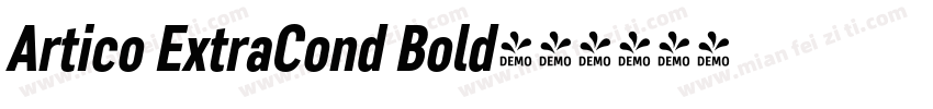 Artico ExtraCond Bold字体转换